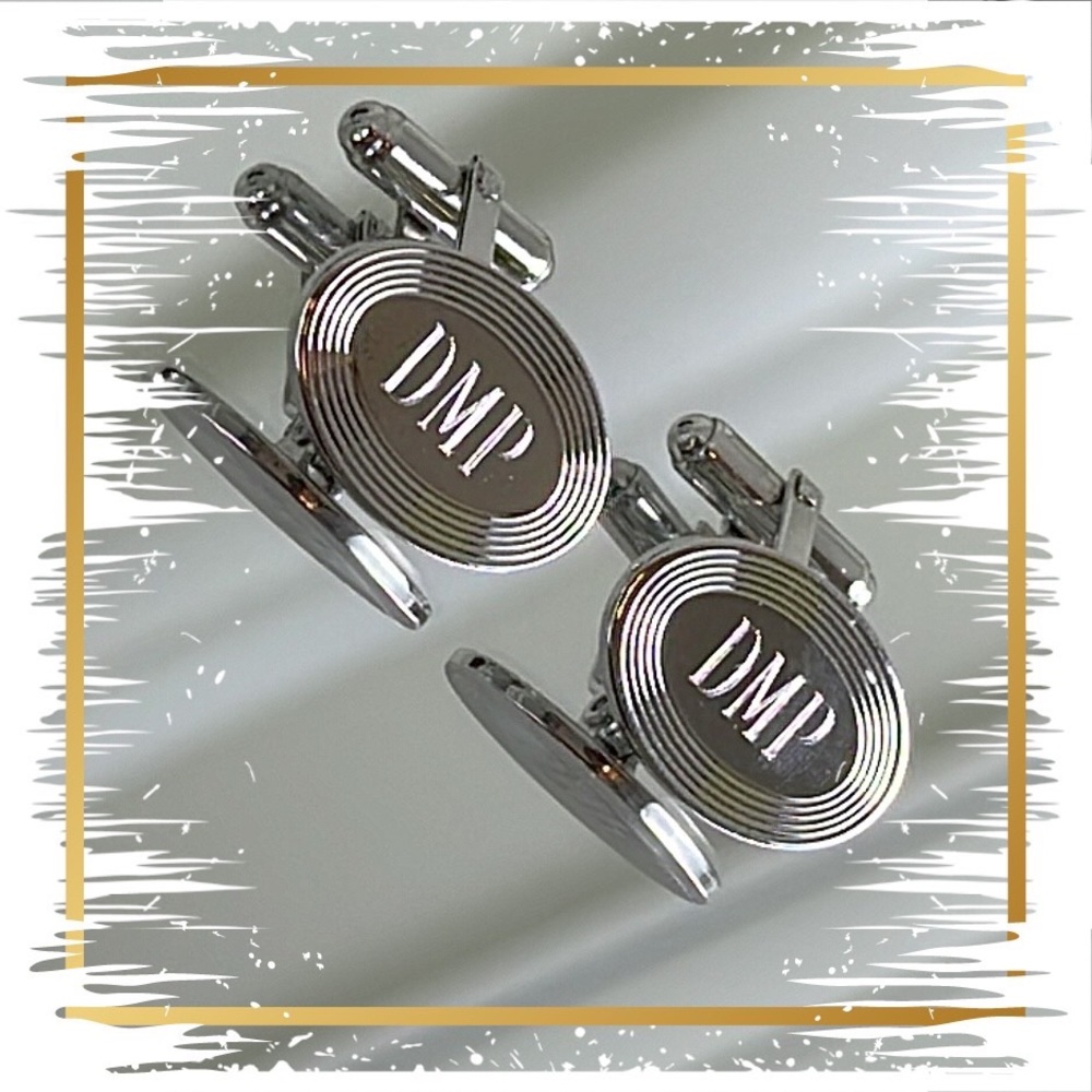 💕Beautiful WEH Sterling Silver Cufflinks Monogram DMP💕